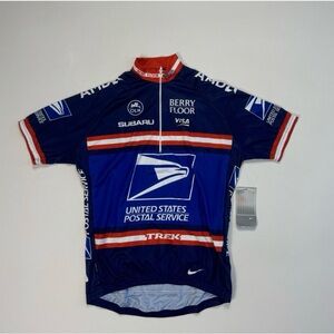 NWT 2004 Nike USPS Postal Cycling Team Trek Bike Men's large Short Sleeve Jersey